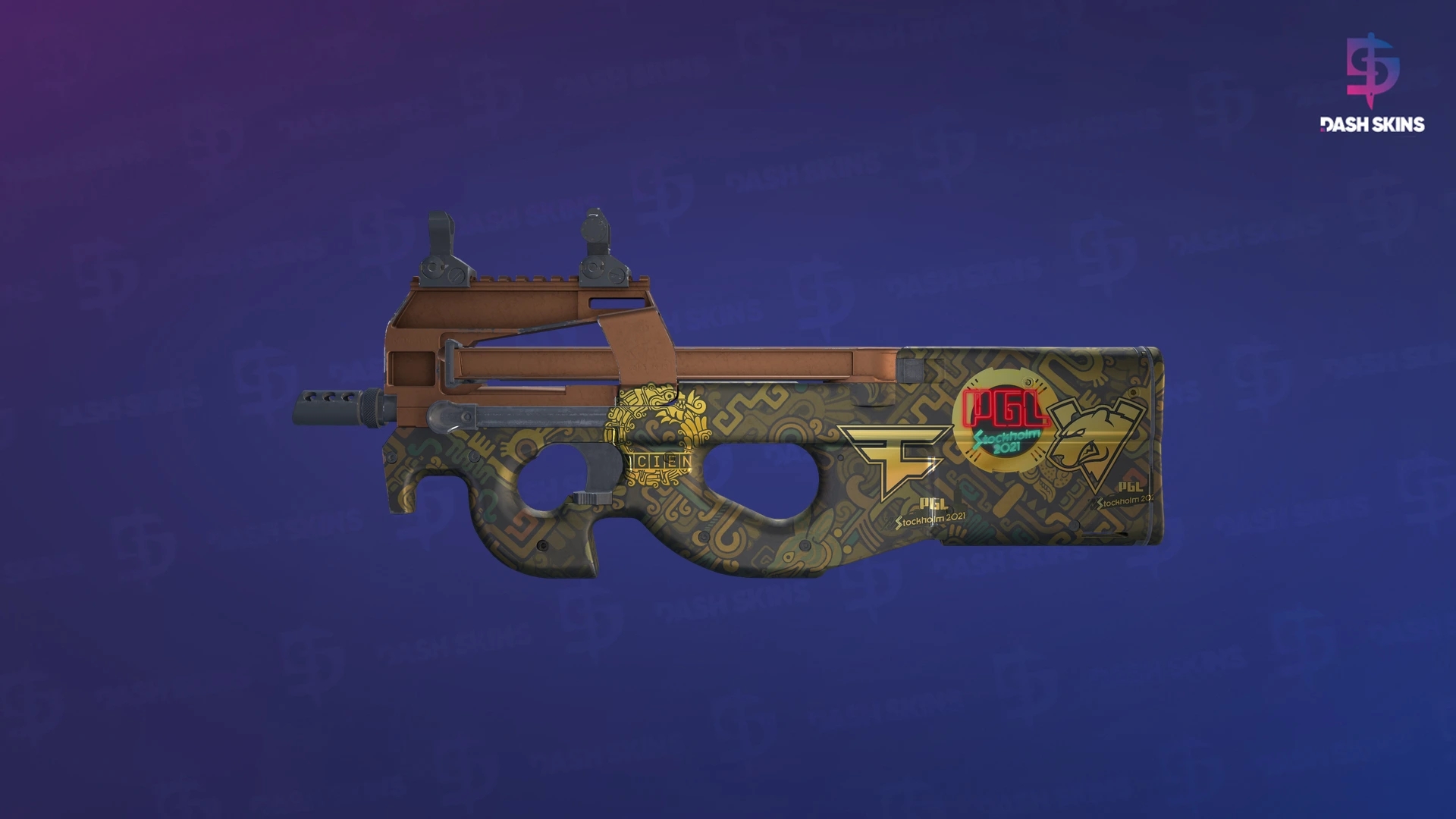 Souvenir P90 | Ancient Earth (Minimal Wear) Screenshot Playside