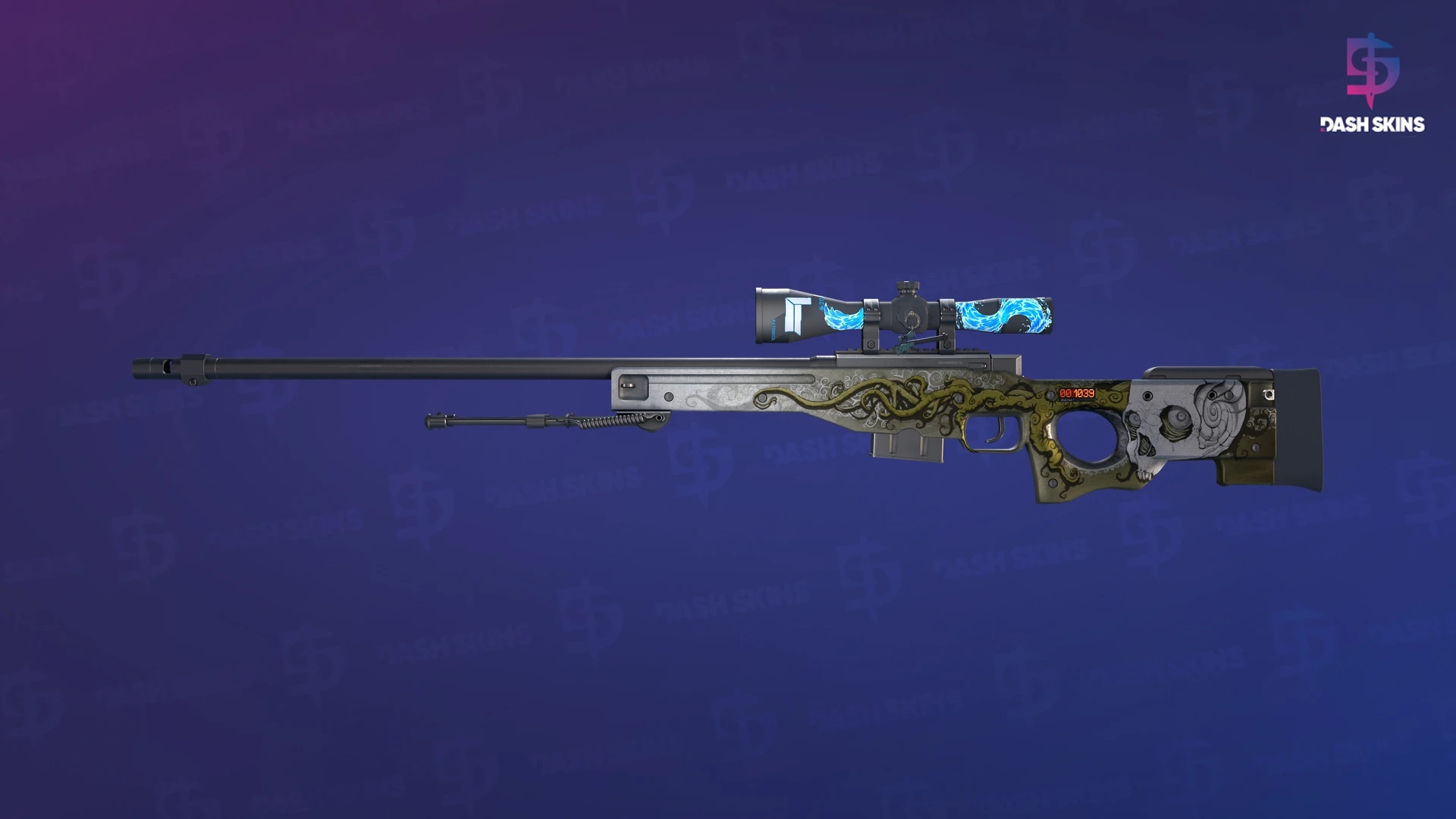 StatTrak™ AWP | Worm God (Field-Tested) Screenshot Playside