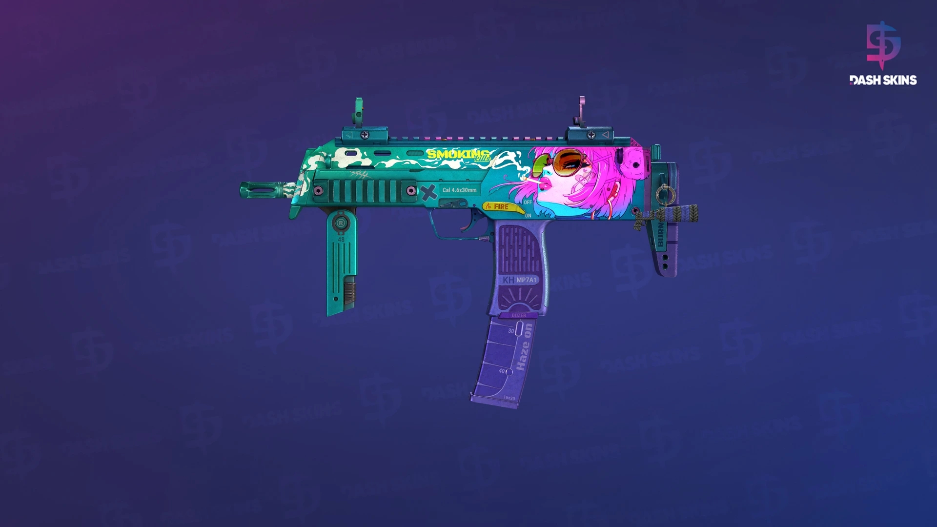 MP7 | Smoking Kills (Field-Tested) Screenshot Playside