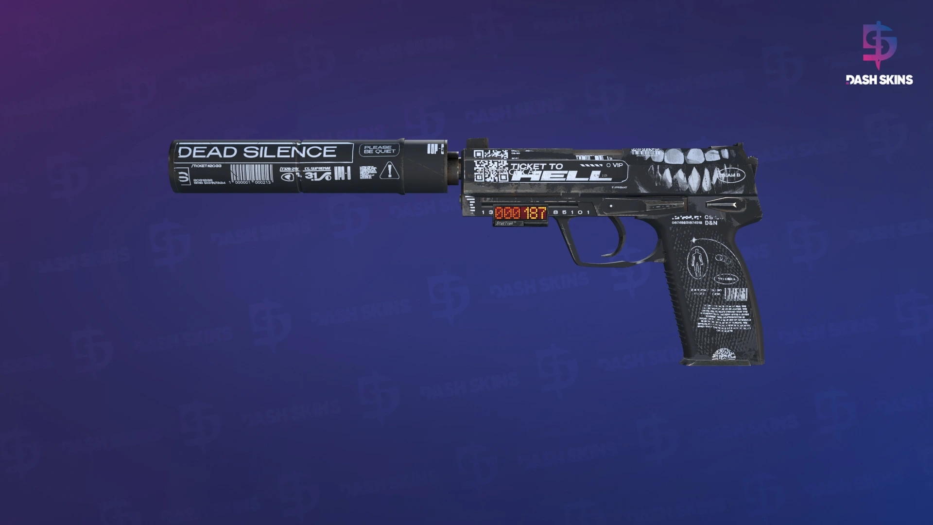 StatTrak™ USP-S | Ticket to Hell (Field-Tested) Screenshot Playside