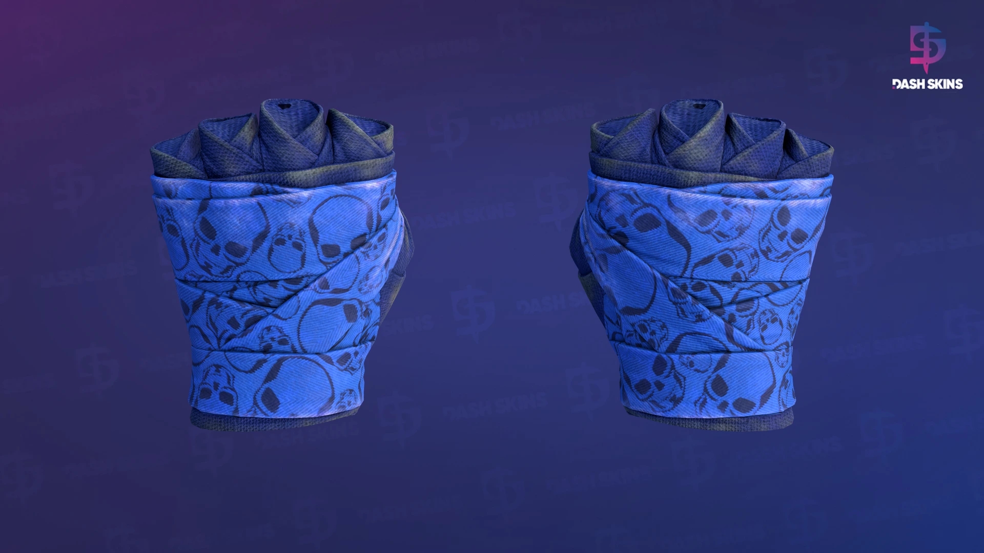 ★ Hand Wraps | Cobalt Skulls (Battle-Scarred) Screenshot Playside