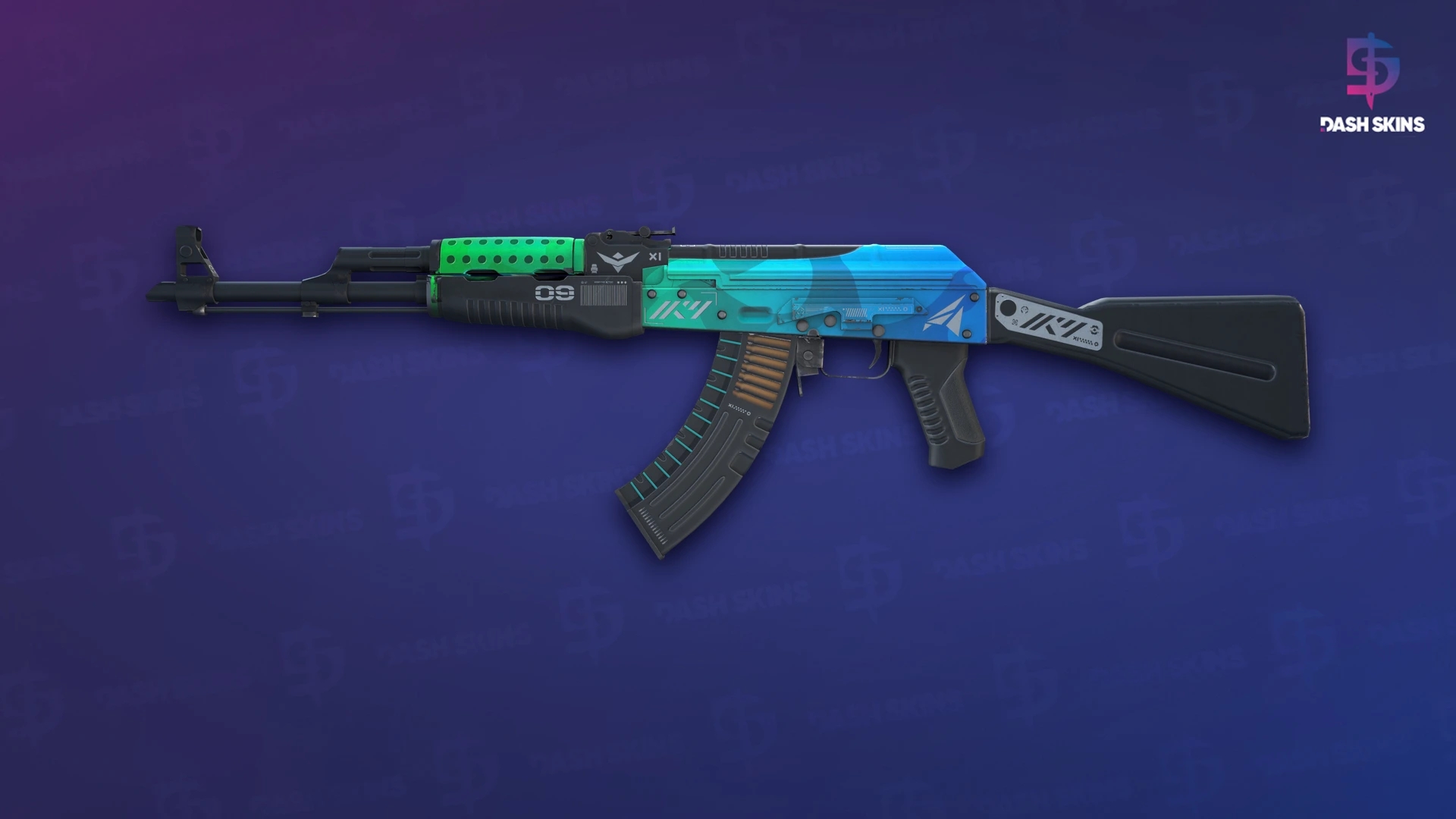 AK-47 | Ice Coaled (Minimal Wear) Screenshot Playside