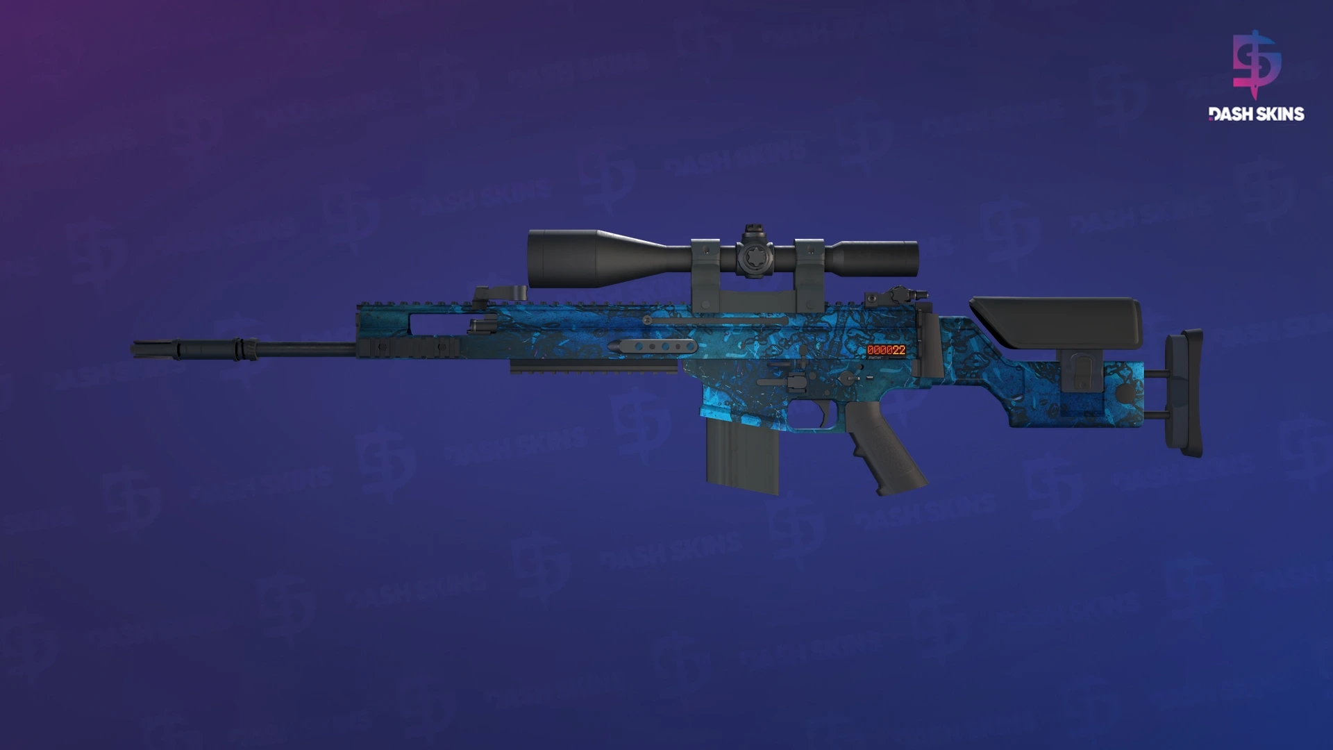 StatTrak™ SCAR-20 | Grotto (Well-Worn) Screenshot Playside