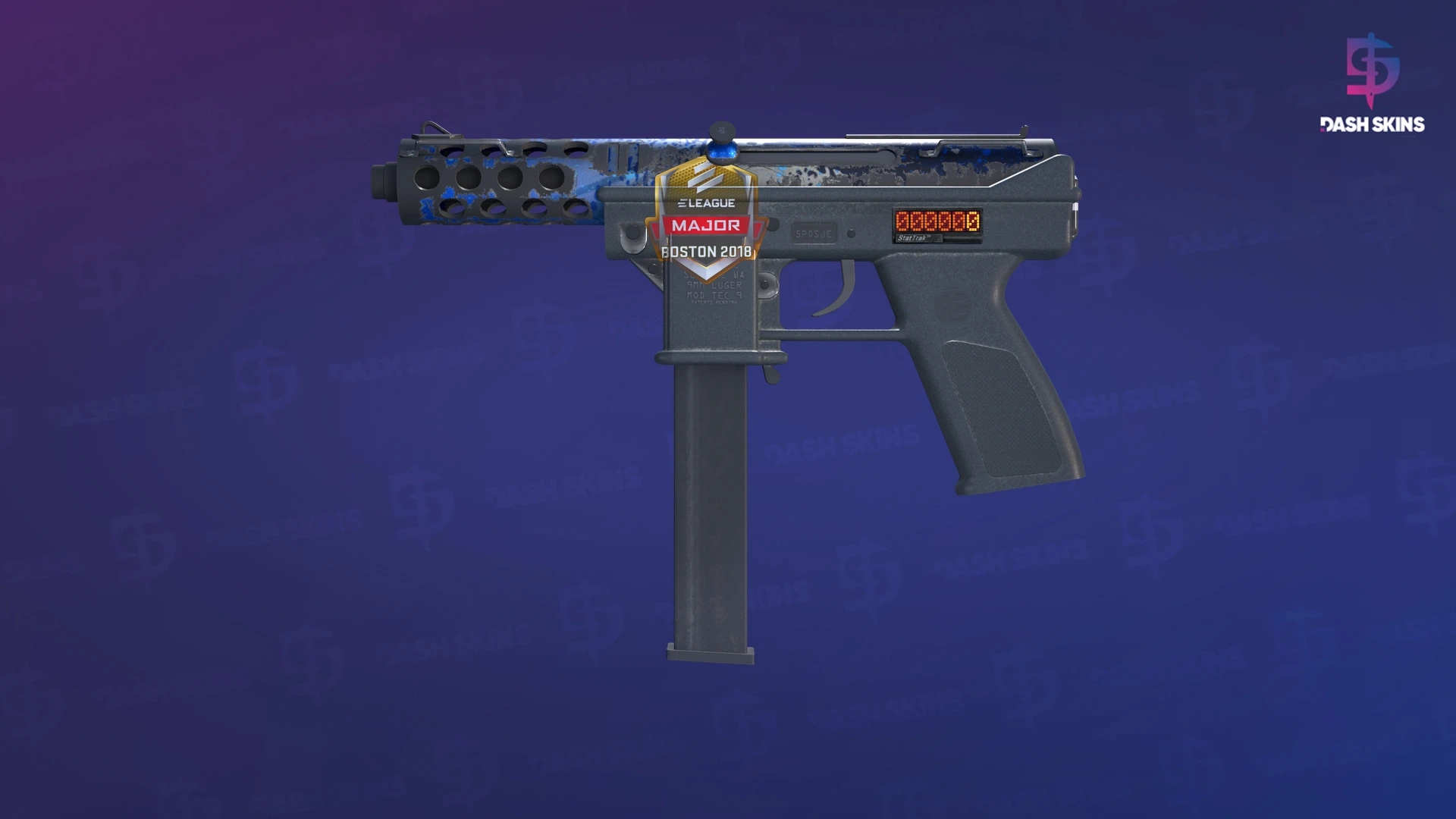 StatTrak™ Tec-9 | Ice Cap (Battle-Scarred) Screenshot Playside