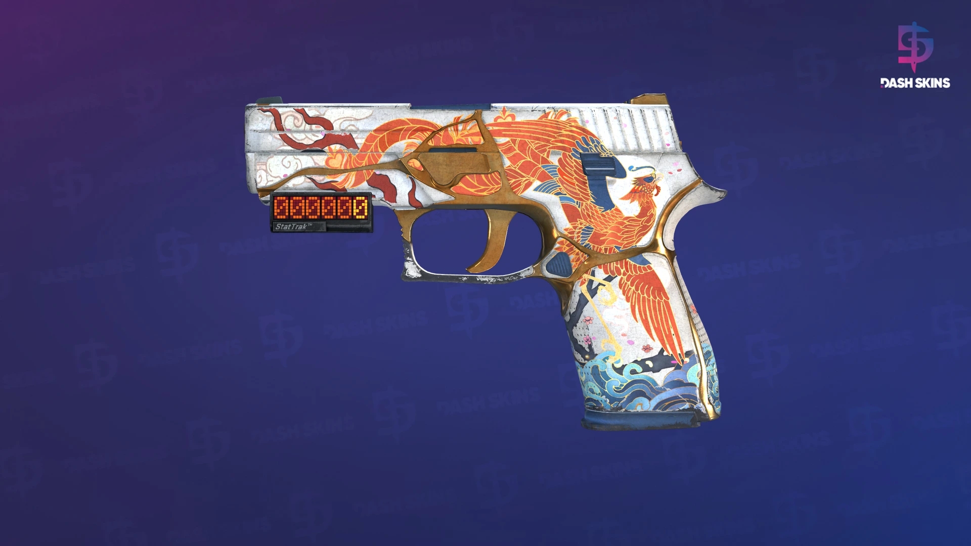 StatTrak™ P250 | Kintsugi (Well-Worn) Screenshot Playside