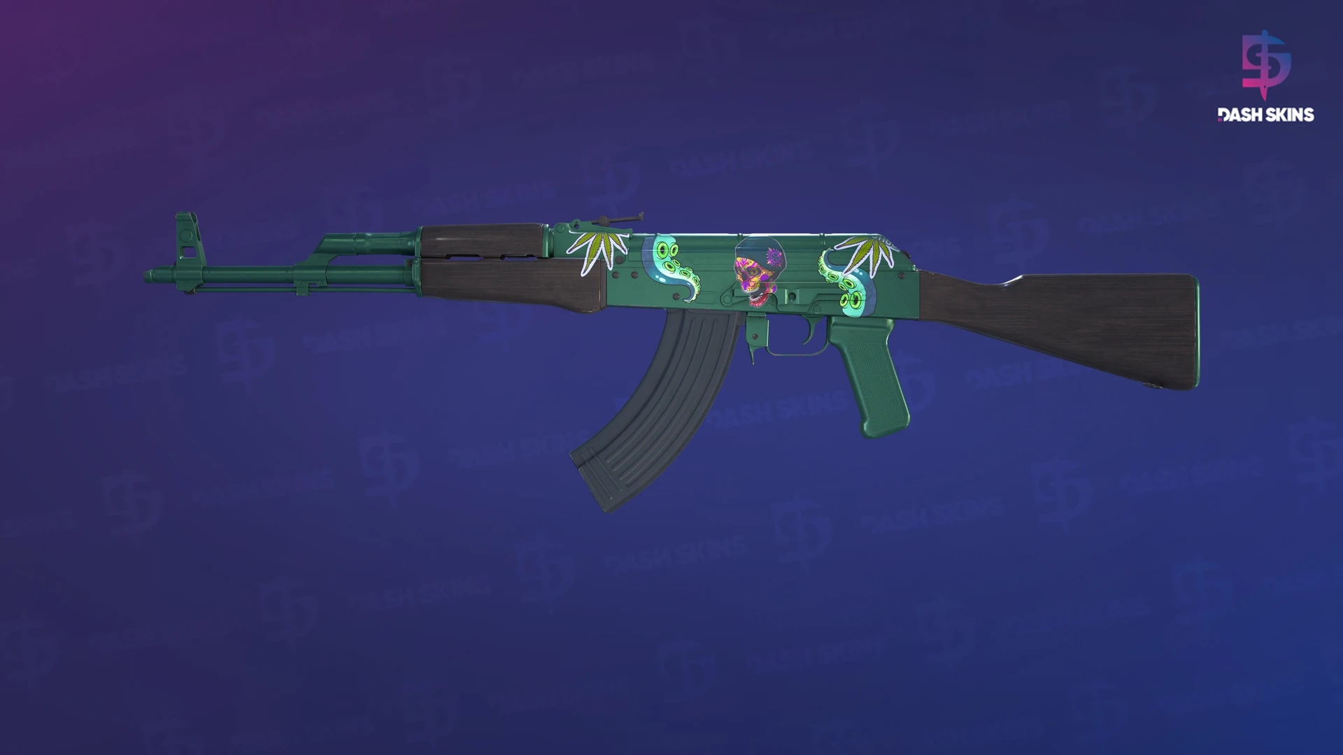 AK-47 | Wintergreen (Minimal Wear) Screenshot Playside