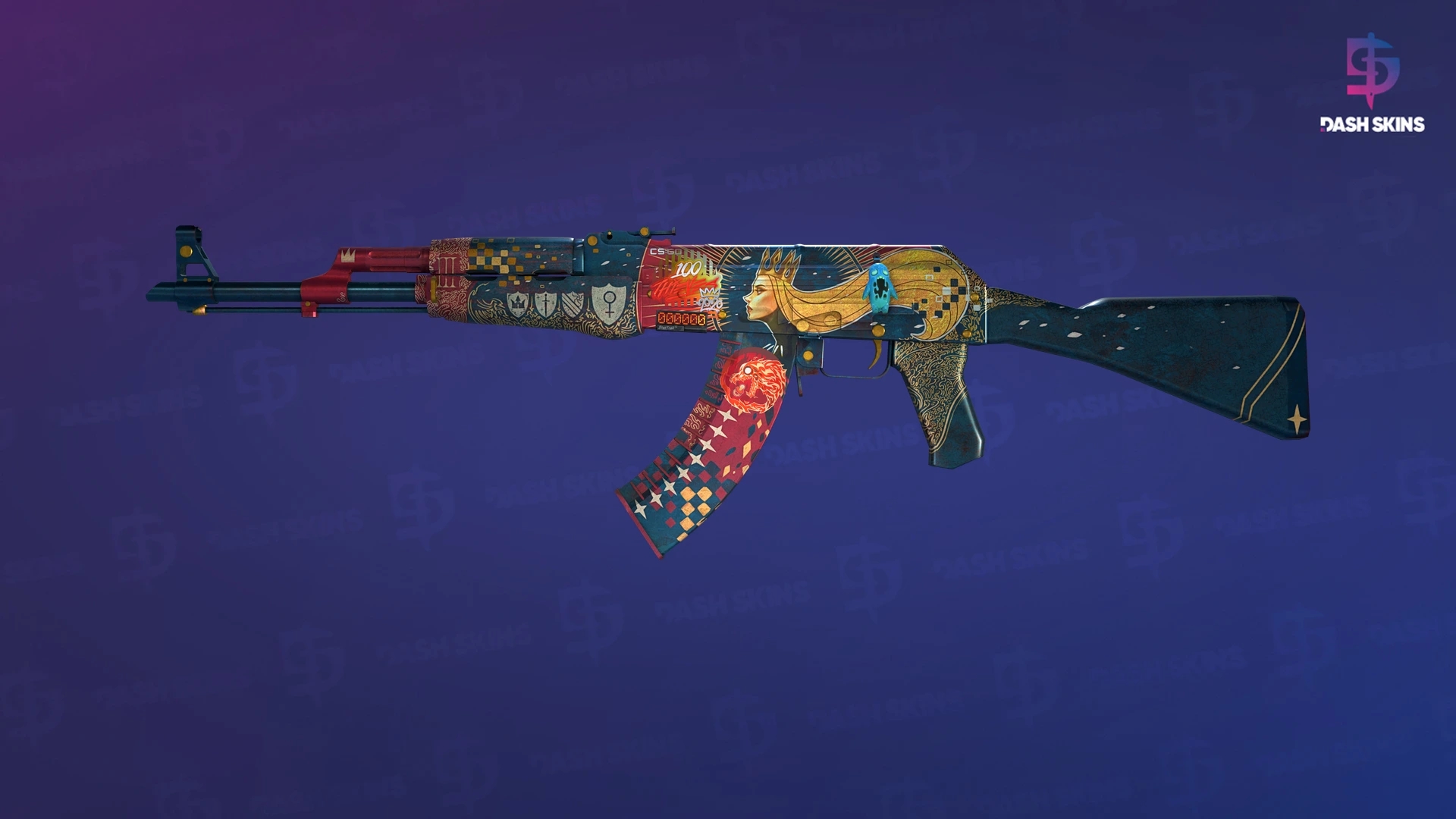 StatTrak™ AK-47 | The Empress (Well-Worn) Screenshot Playside