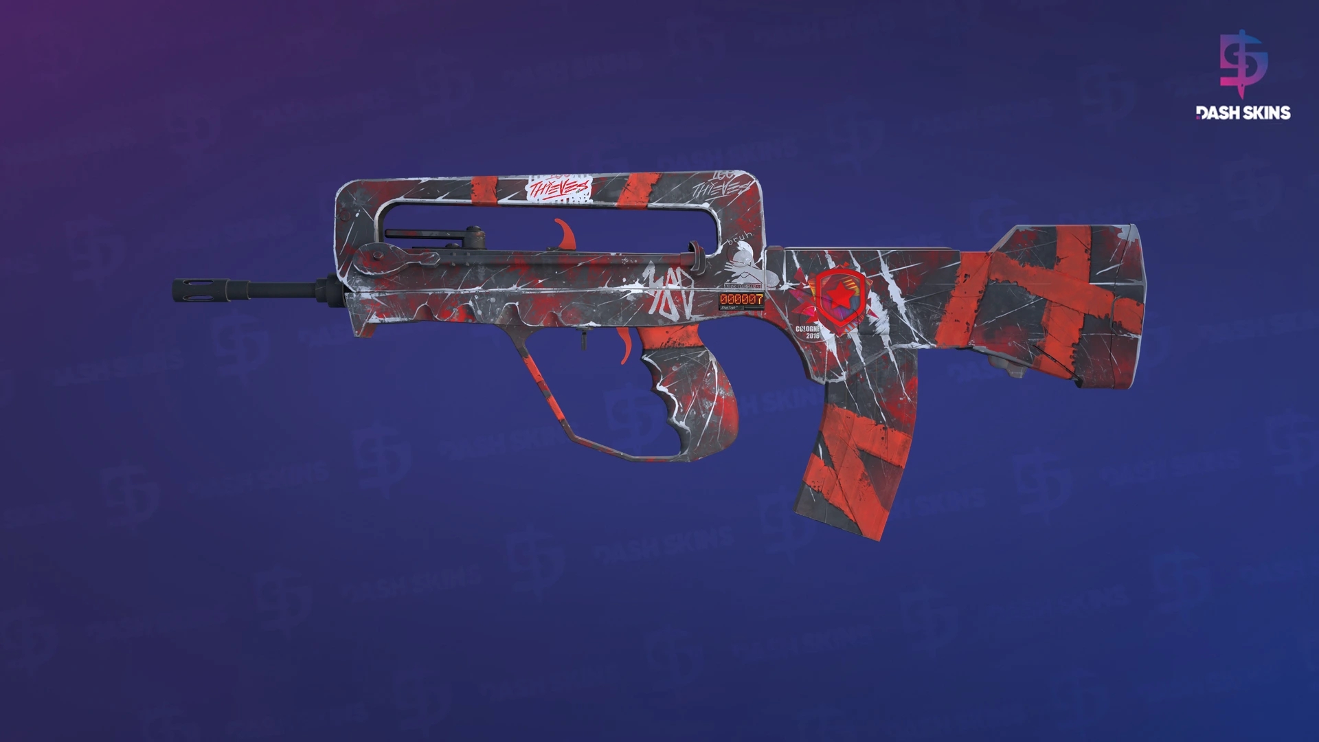 StatTrak™ FAMAS | Survivor Z (Factory New) Screenshot Playside