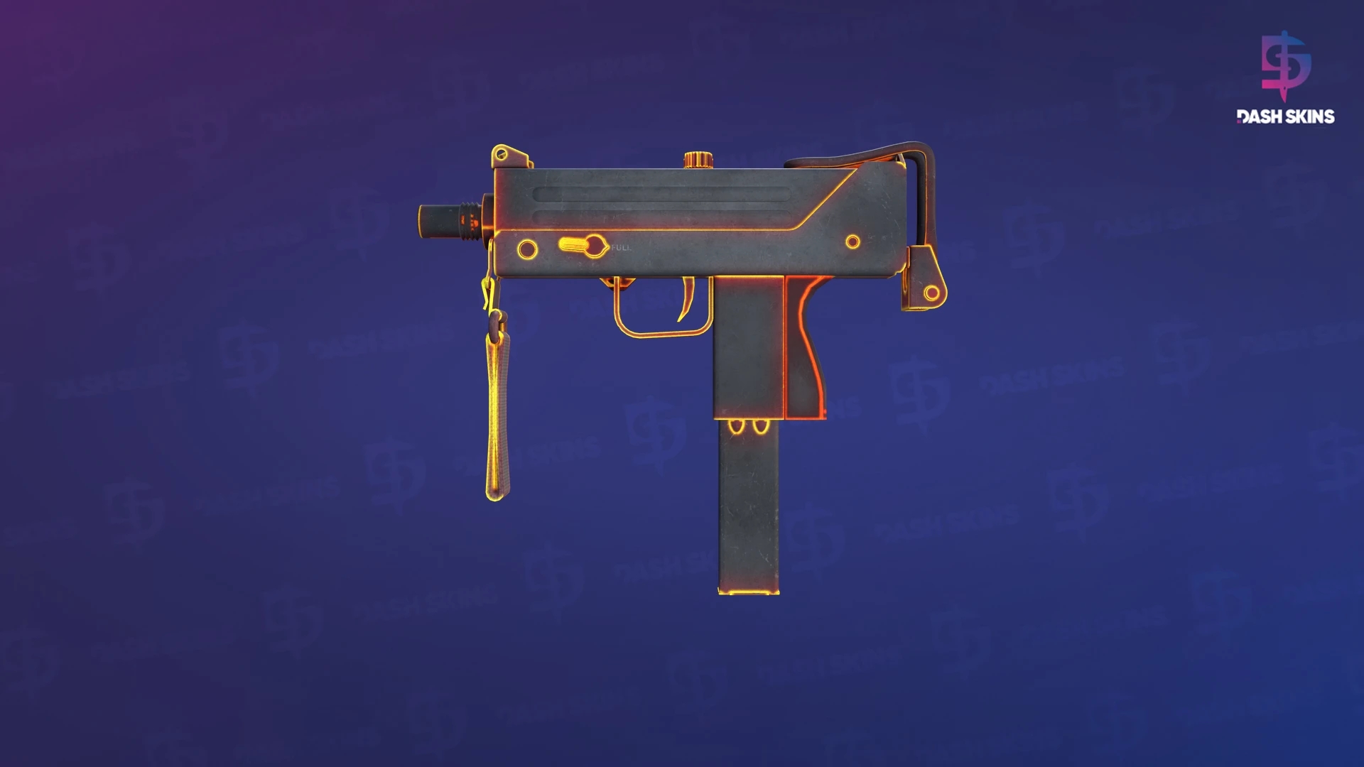 MAC-10 | Heat (Well-Worn) Screenshot Playside