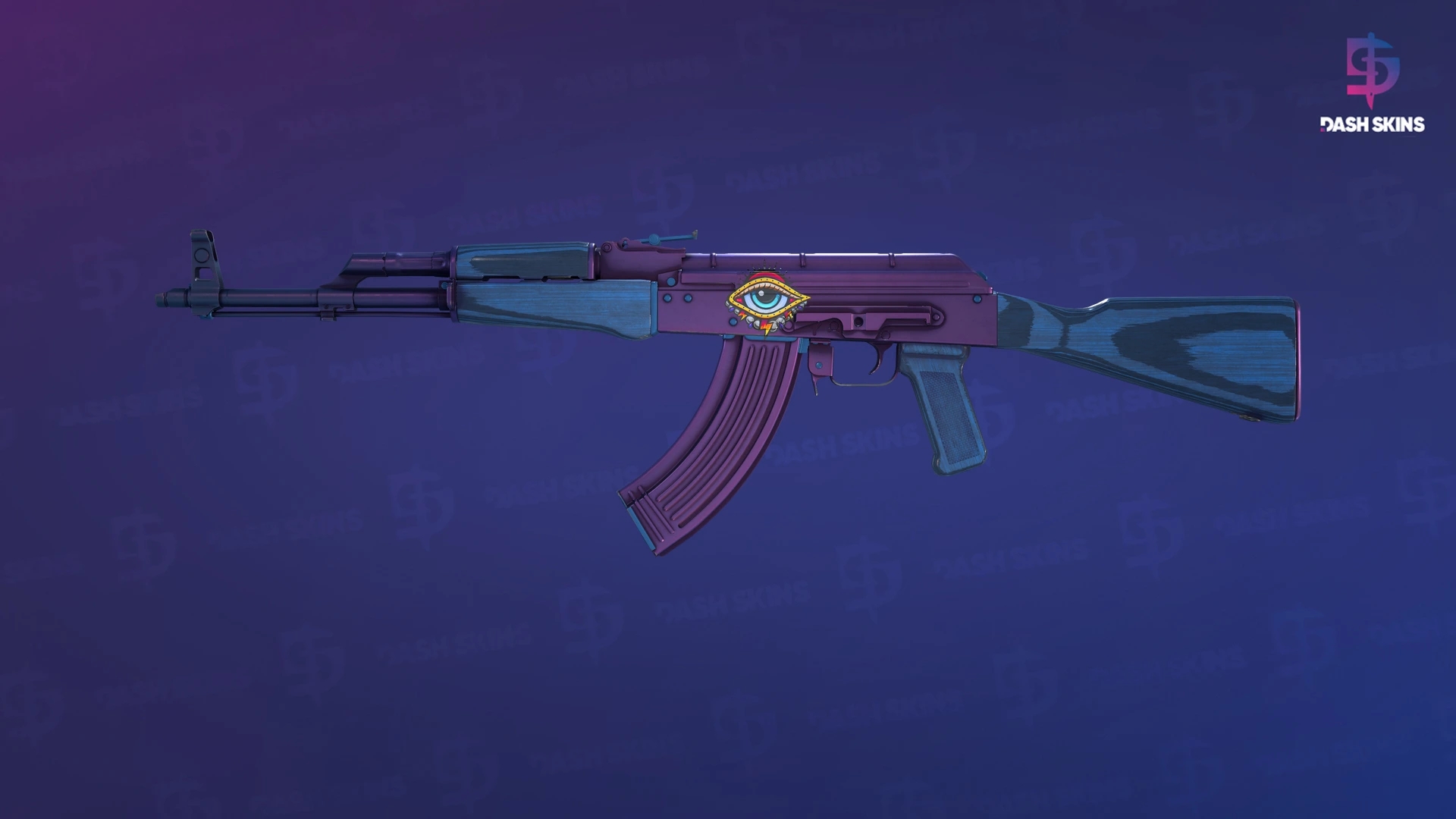 AK-47 | Midnight Laminate (Minimal Wear) Screenshot Playside