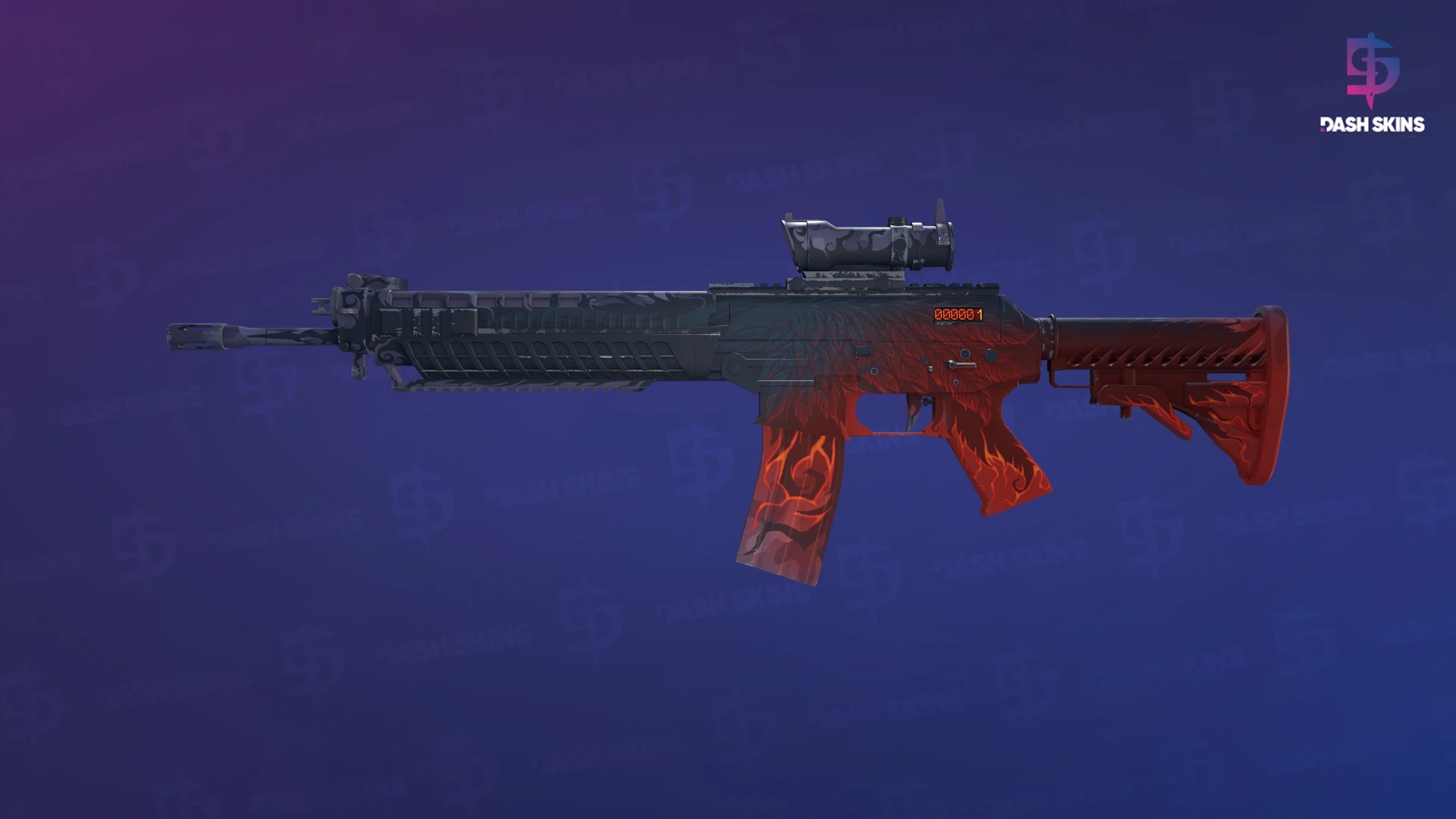 StatTrak™ SG 553 | Darkwing (Field-Tested) Screenshot Playside