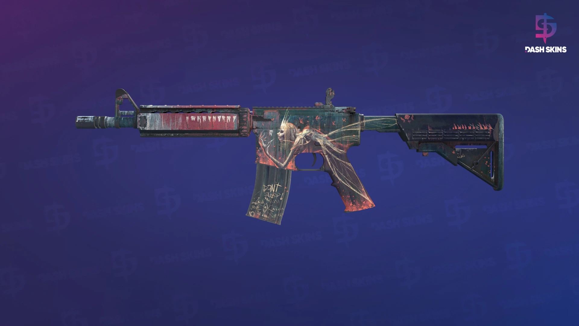 M4A4 | Tooth Fairy (Battle-Scarred) Screenshot Playside