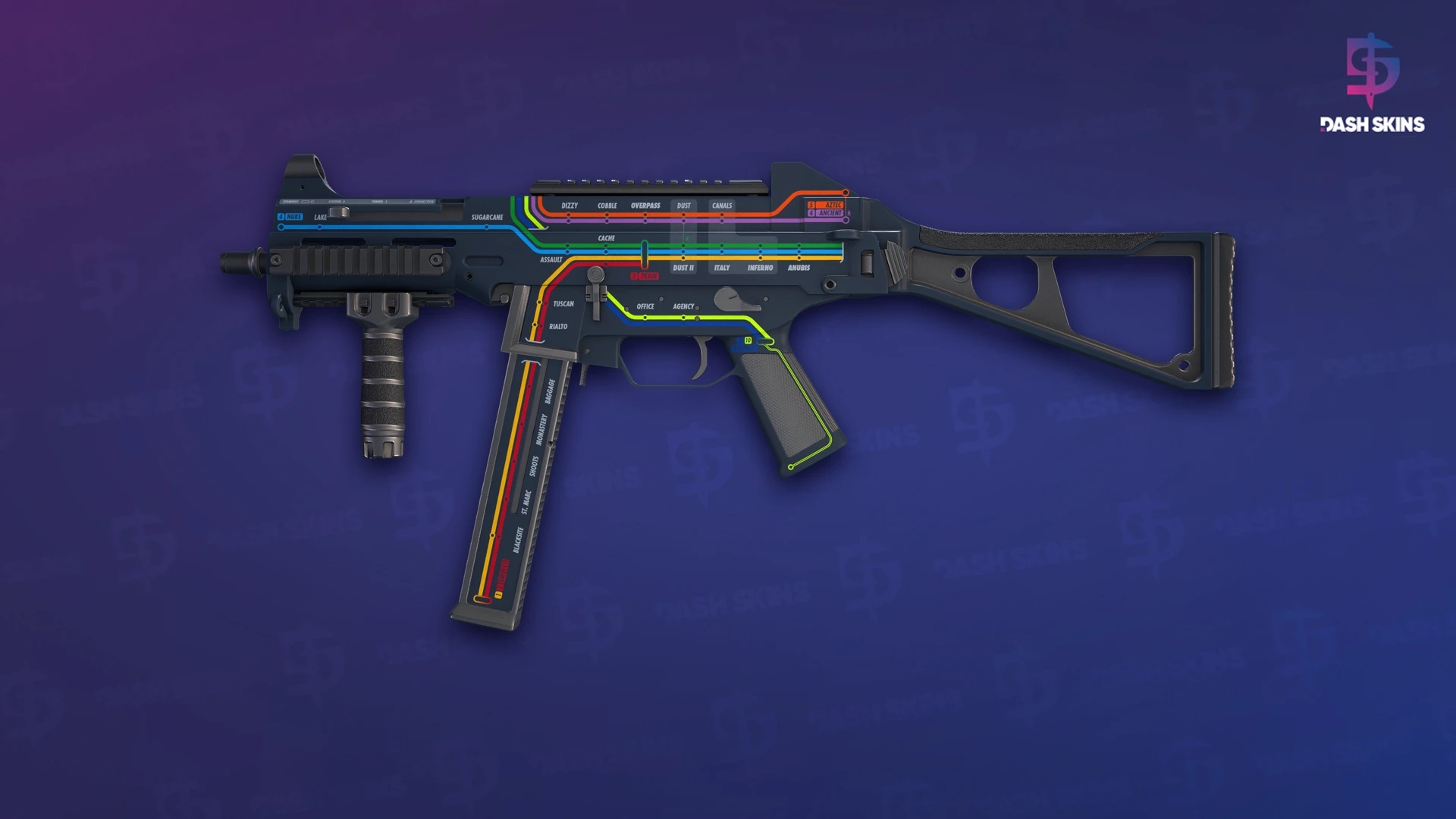 UMP-45 | Late Night Transit (Factory New) Screenshot Playside