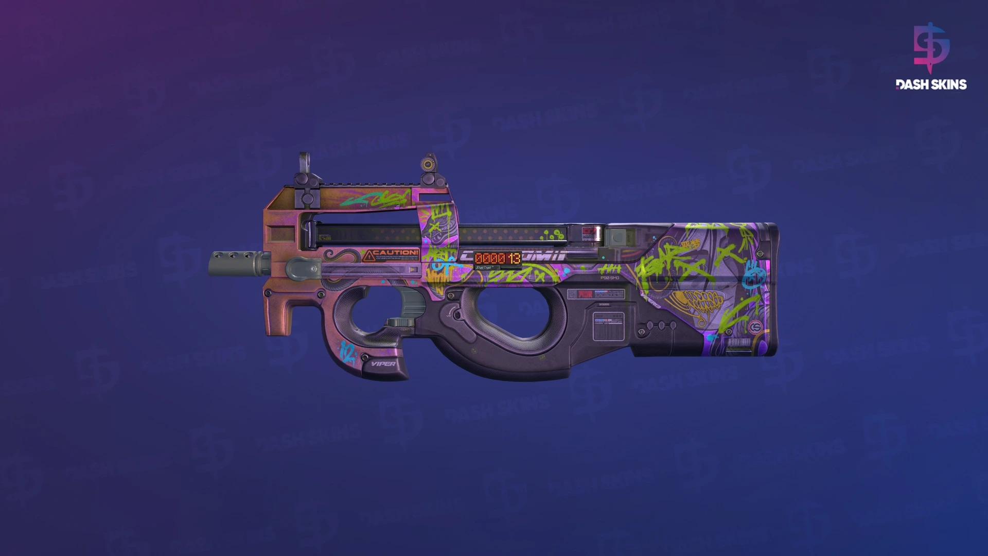 StatTrak™ P90 | Neoqueen (Well-Worn) Screenshot Playside