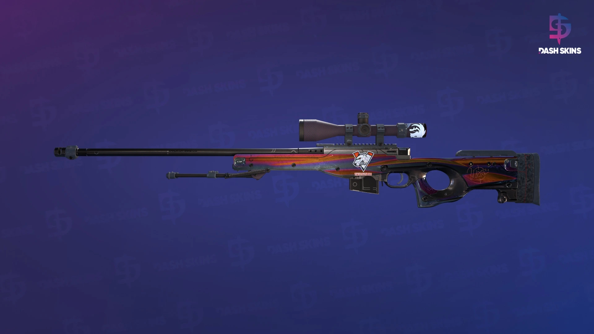 AWP | Chrome Cannon (Well-Worn) Screenshot Playside