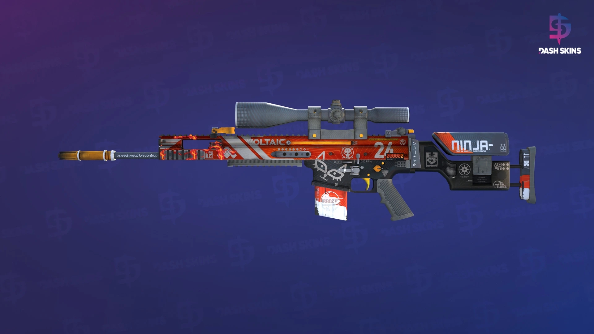 StatTrak™ SCAR-20 | Bloodsport (Minimal Wear) Screenshot Playside