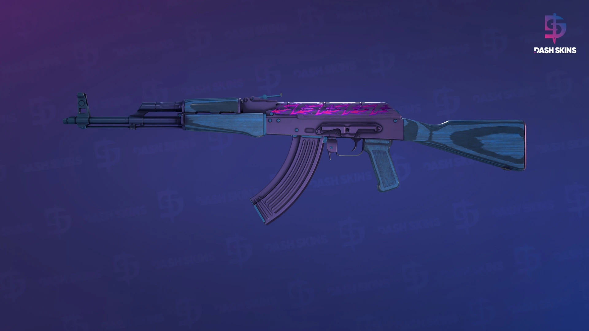 AK-47 | Midnight Laminate (Minimal Wear) Screenshot Playside