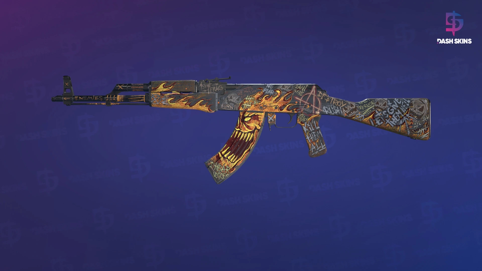 AK-47 | Searing Rage (Battle-Scarred) Screenshot Playside