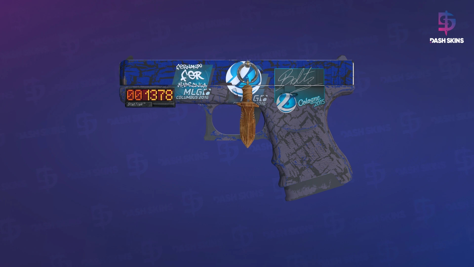 StatTrak™ Glock-18 | Blue Fissure (Field-Tested) Screenshot Playside