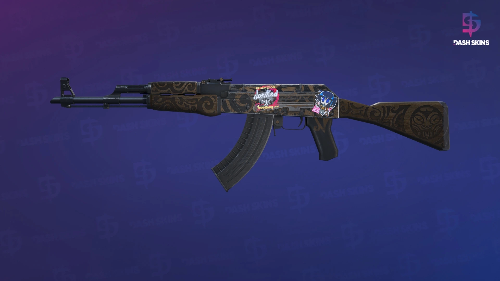 AK-47 | Uncharted (Battle-Scarred) Screenshot Playside