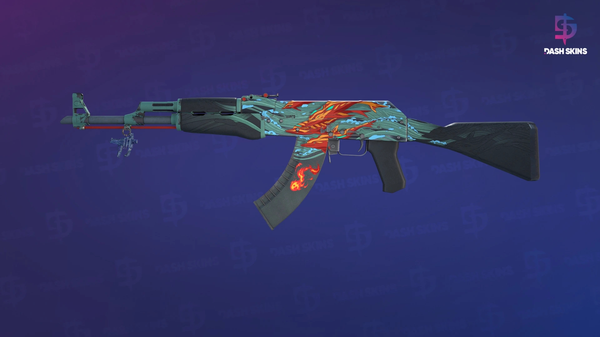 AK-47 | Aquamarine Revenge (Field-Tested) Screenshot Playside