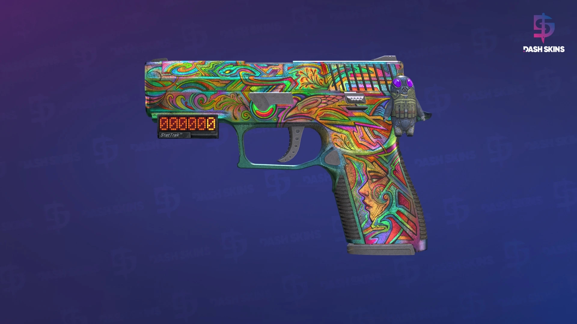 StatTrak™ P250 | Visions (Battle-Scarred) Screenshot Playside