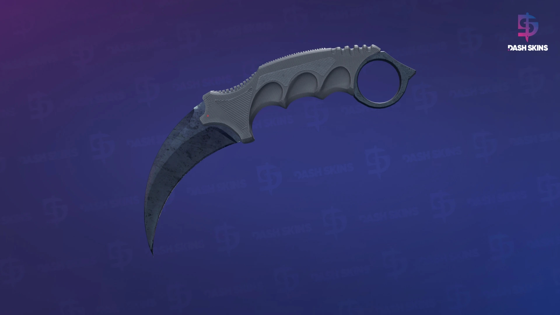 ★ Karambit | Blue Steel (Well-Worn) Screenshot Playside