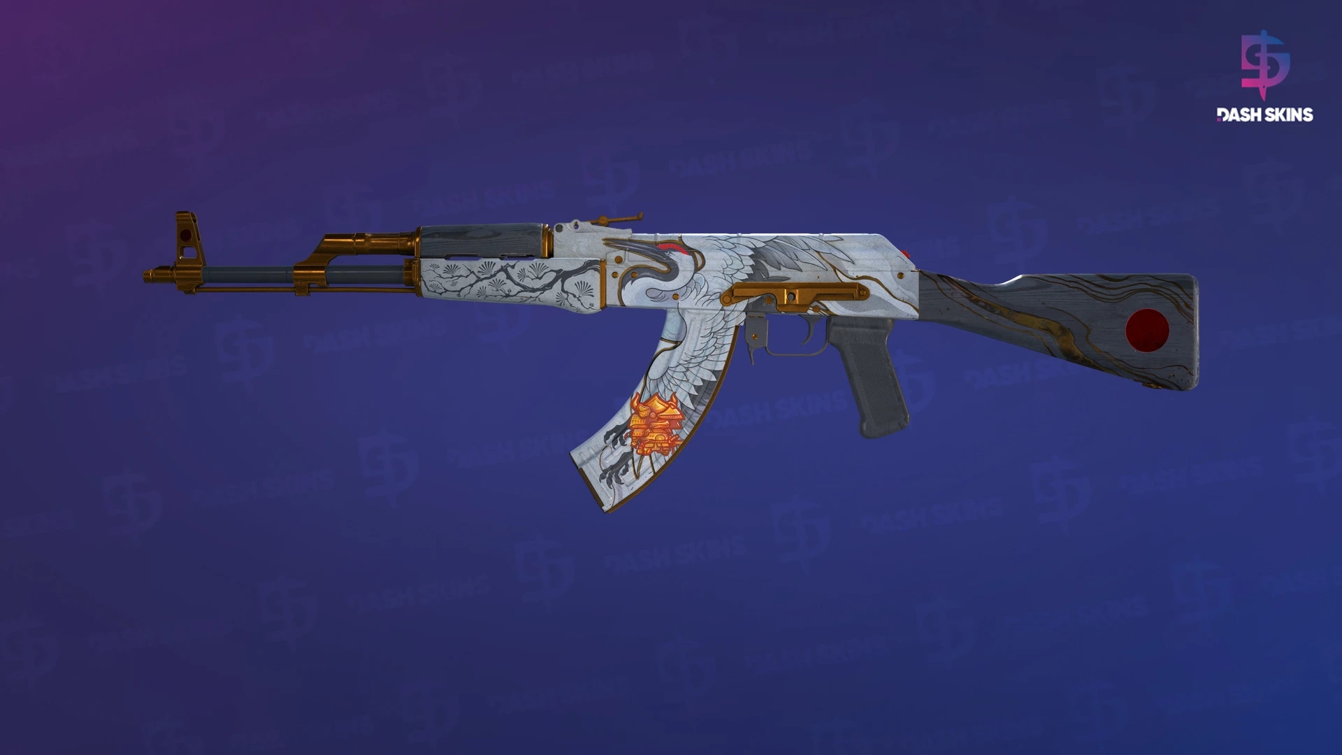 AK-47 | Crane Flight (Well-Worn) Screenshot Playside