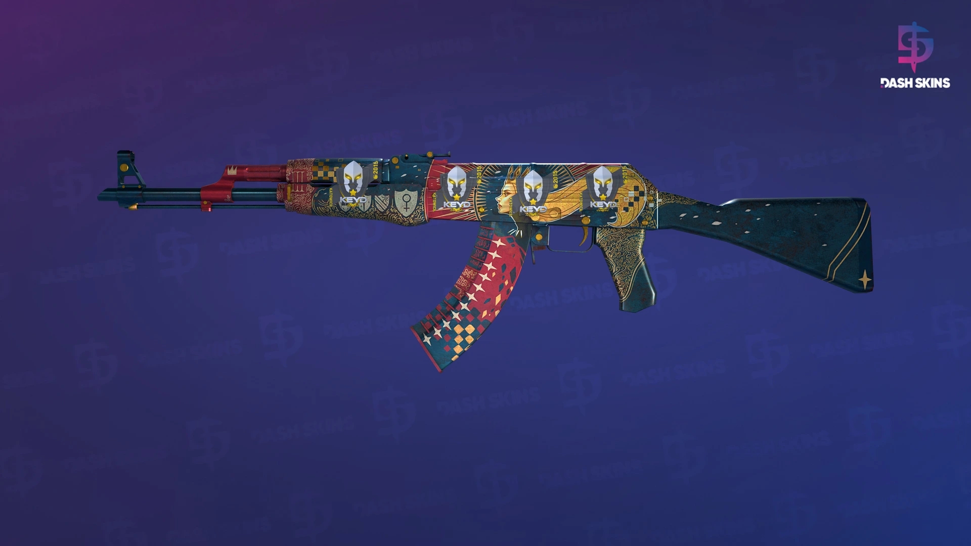 AK-47 | The Empress (Well-Worn) Screenshot Playside