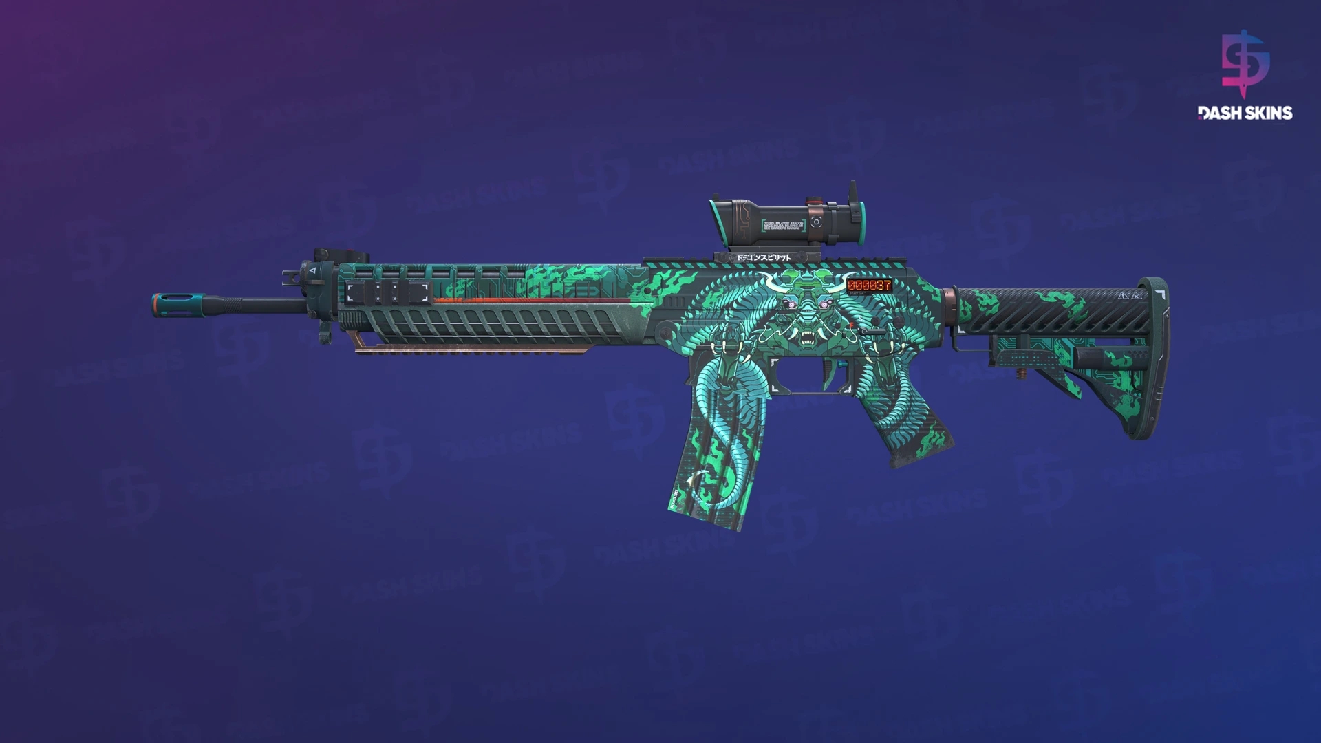 StatTrak™ SG 553 | Dragon Tech (Minimal Wear) Screenshot Playside