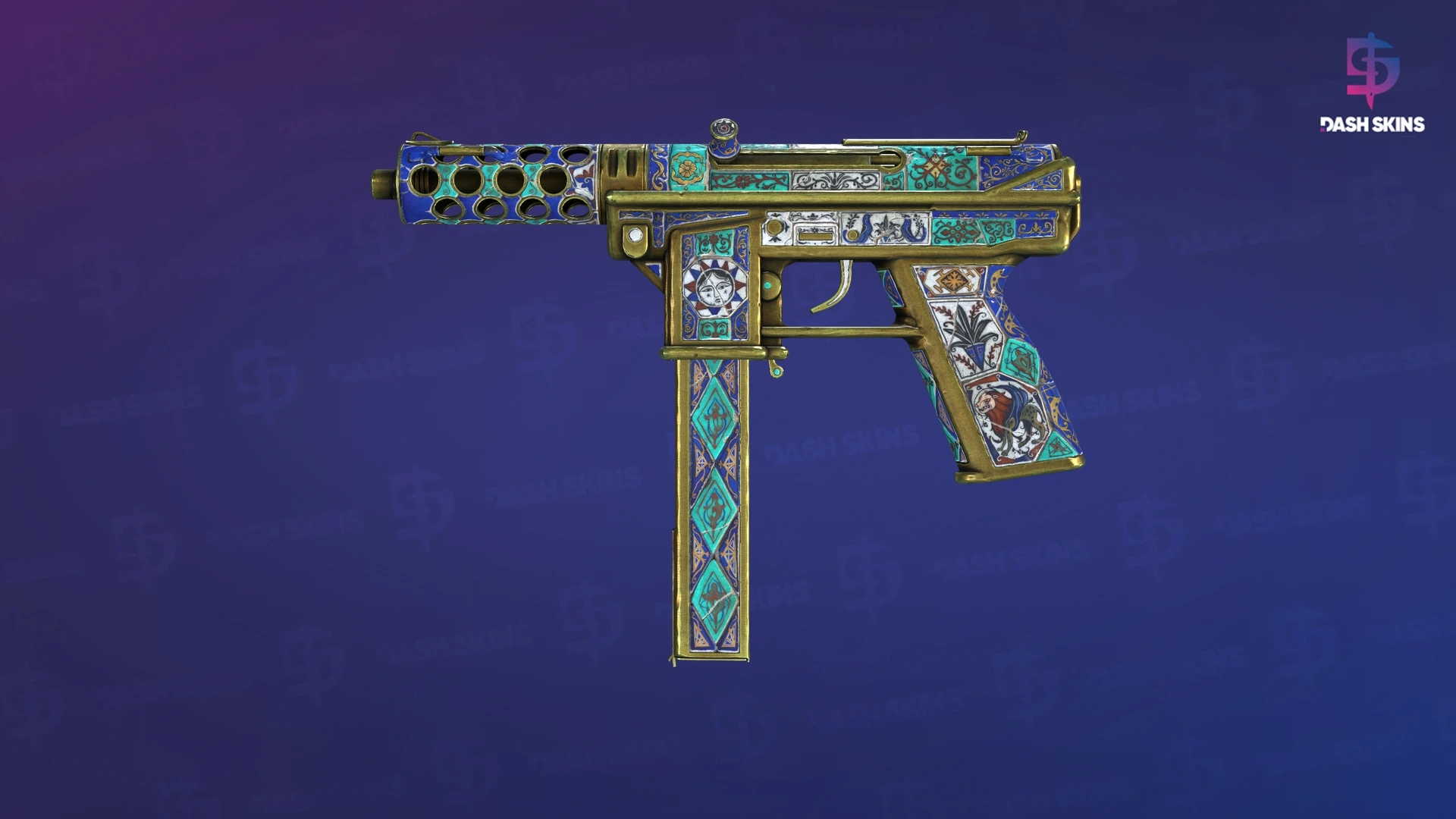 Tec-9 | Sultan (Well-Worn) Screenshot Playside