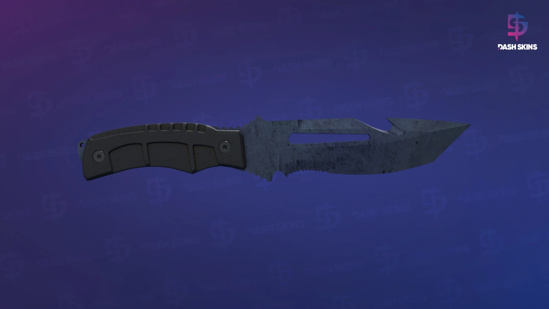 ★ Survival Knife | Blue Steel (Well-Worn) Screenshot Playside