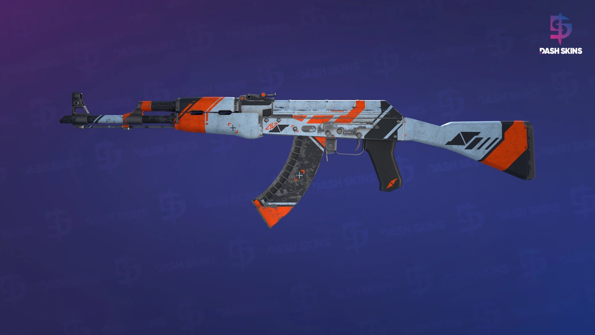 AK-47 | Asiimov (Battle-Scarred) Screenshot Playside