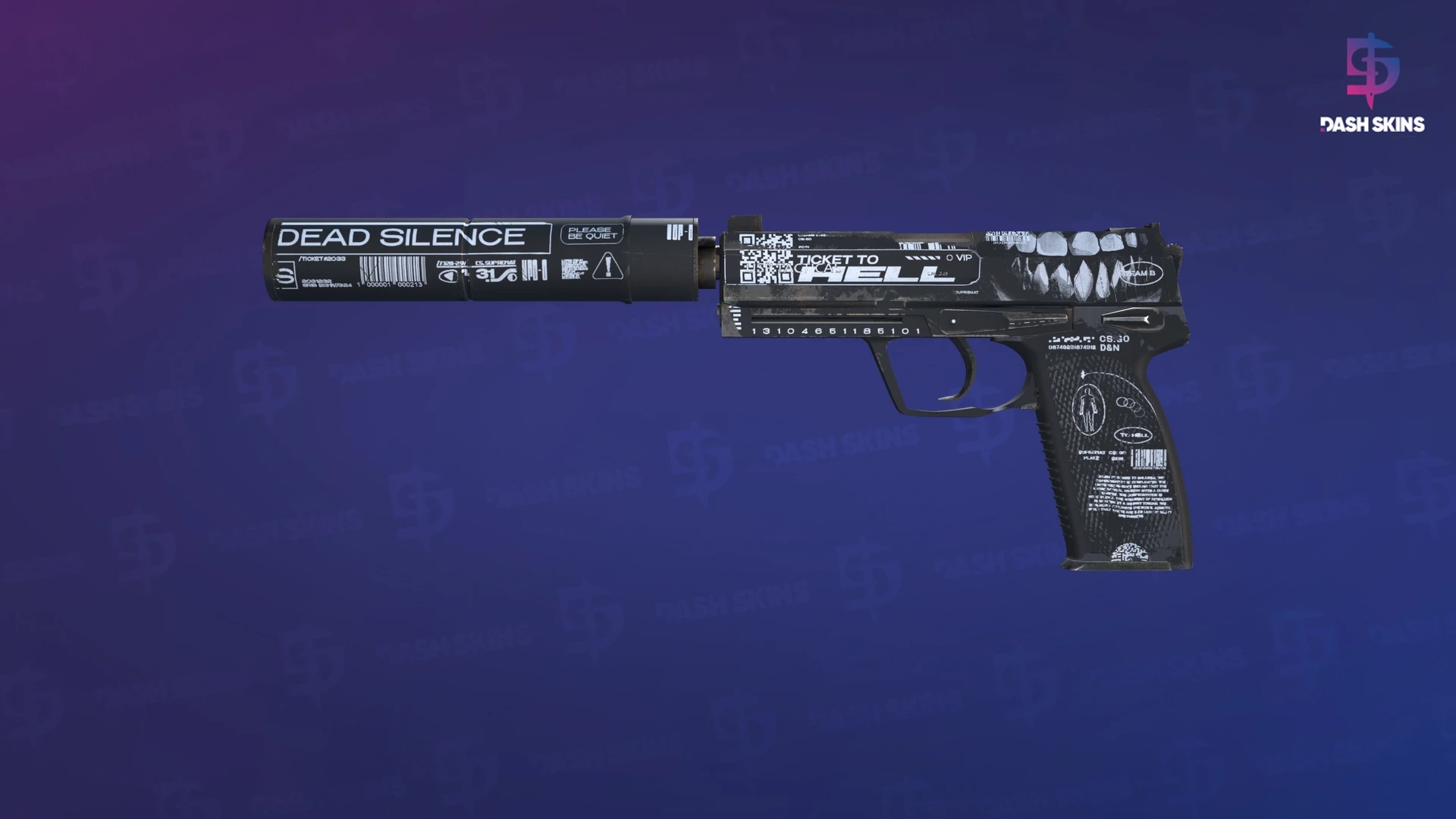 USP-S | Ticket to Hell (Field-Tested) Screenshot Playside
