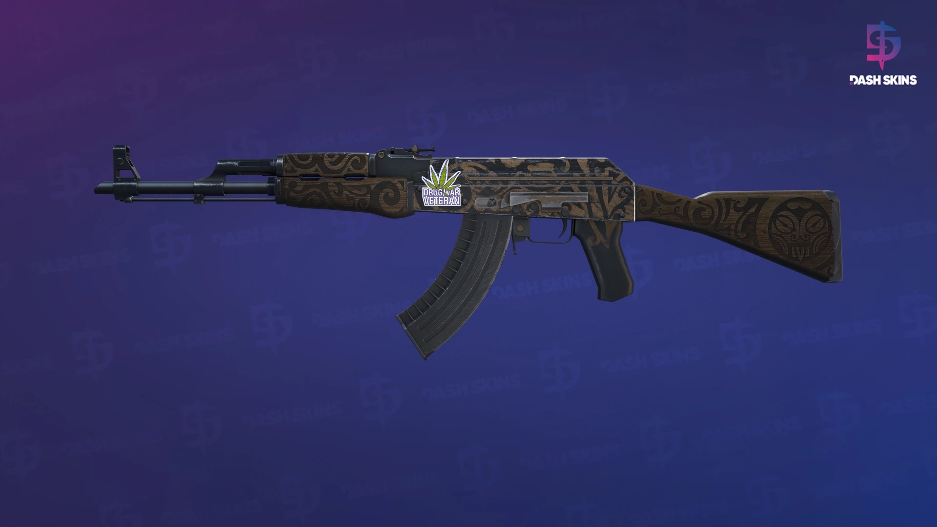 AK-47 | Uncharted (Battle-Scarred) Screenshot Playside