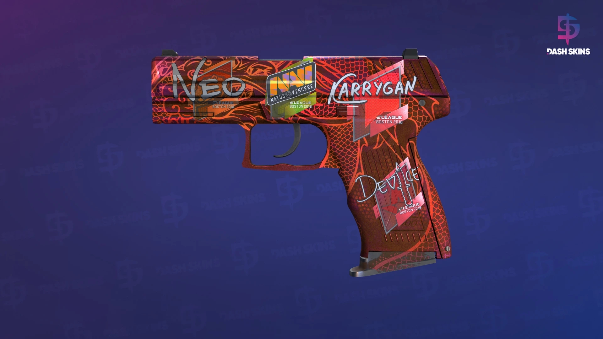 P2000 | Imperial Dragon (Battle-Scarred) Screenshot Playside