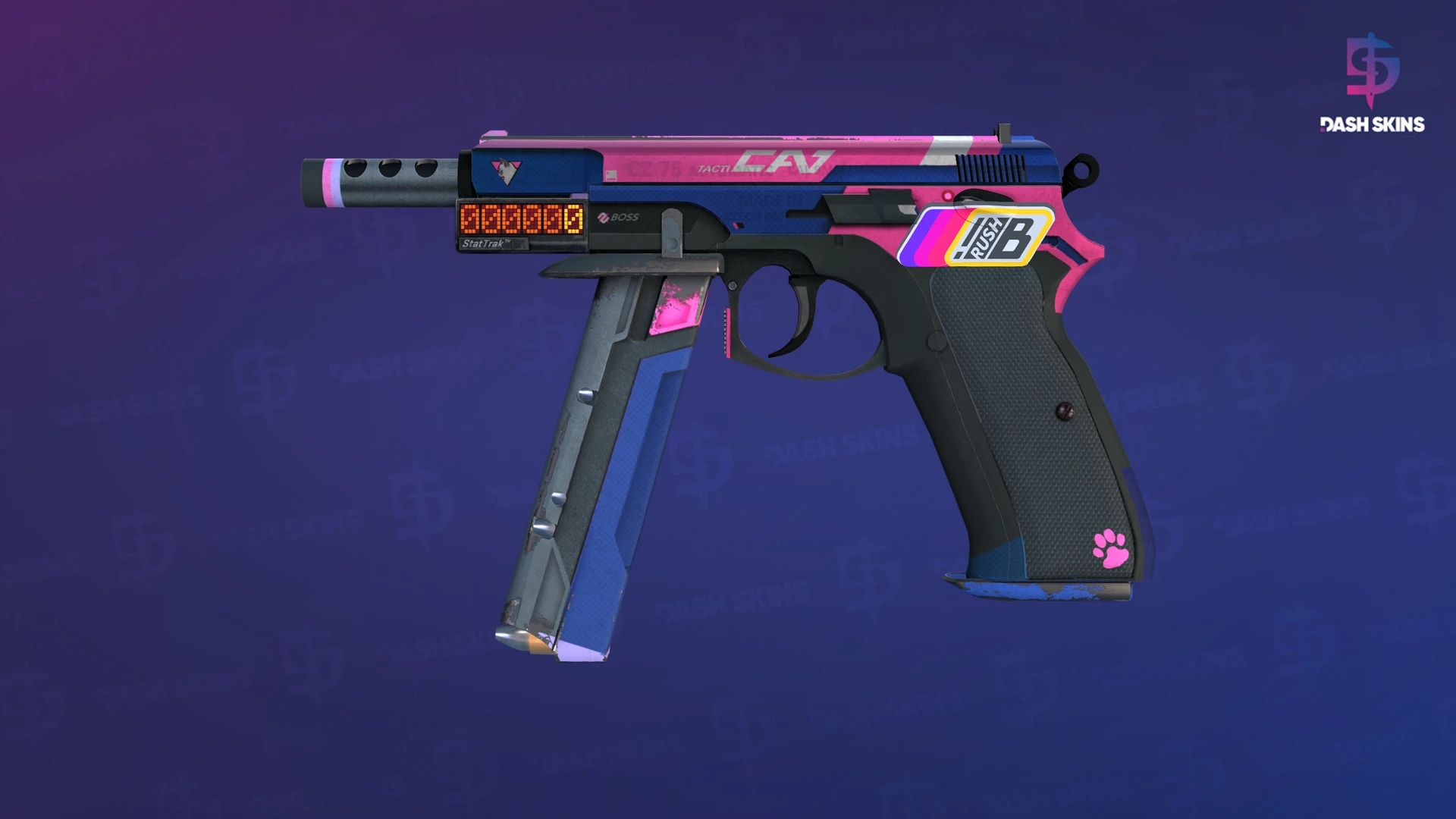 StatTrak™ CZ75-Auto | Tacticat (Field-Tested) Screenshot Playside