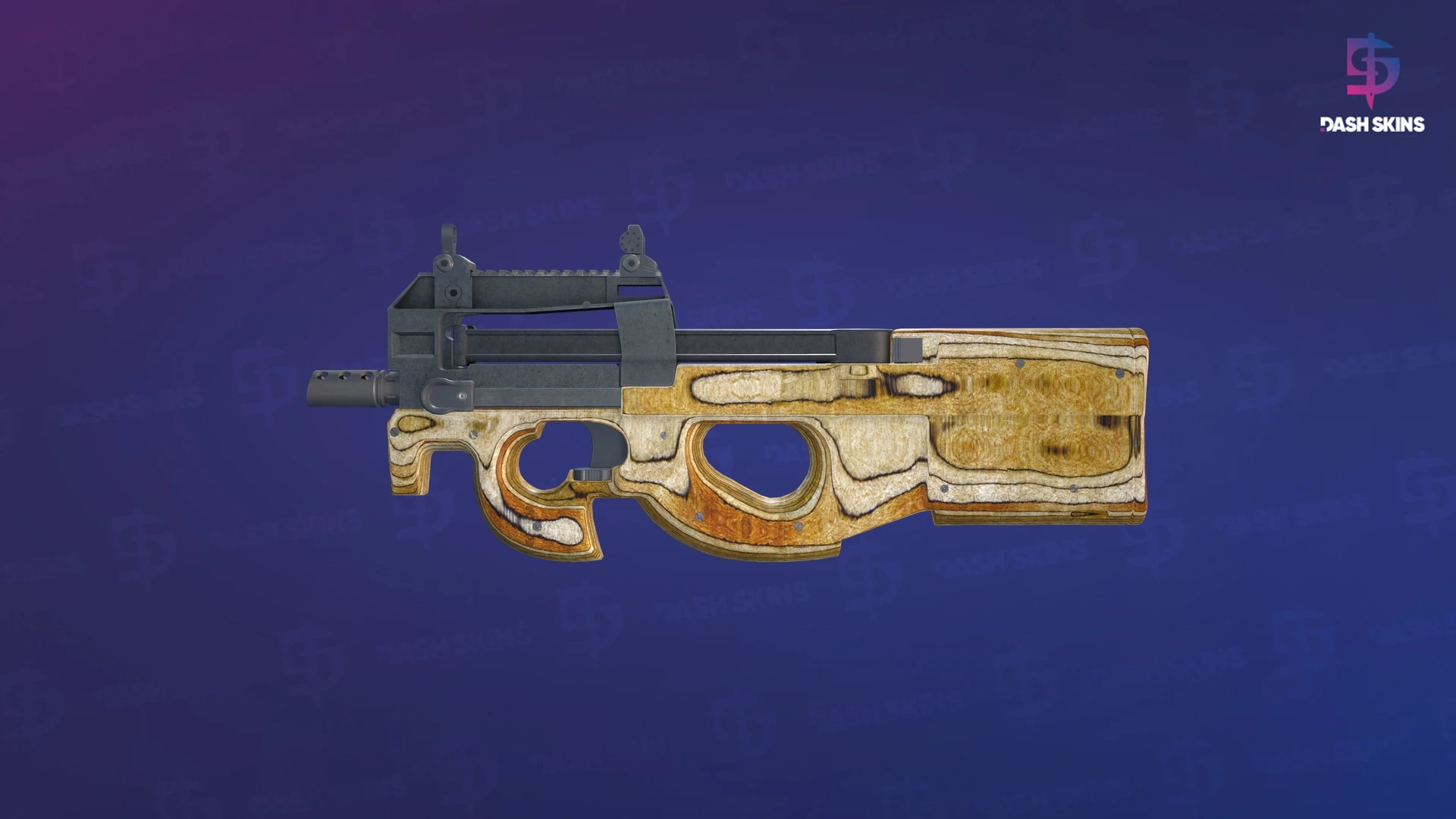 P90 | Shapewood (Well-Worn) Screenshot Playside