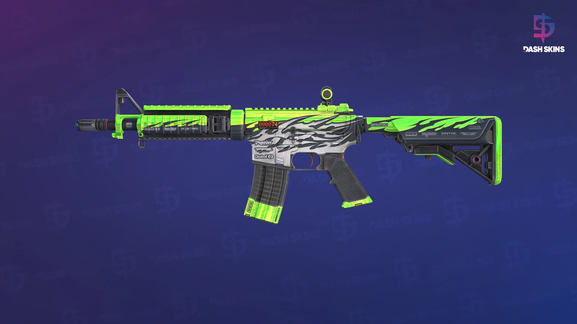 StatTrak™ M4A4 | Full Throttle (Minimal Wear) Screenshot Playside