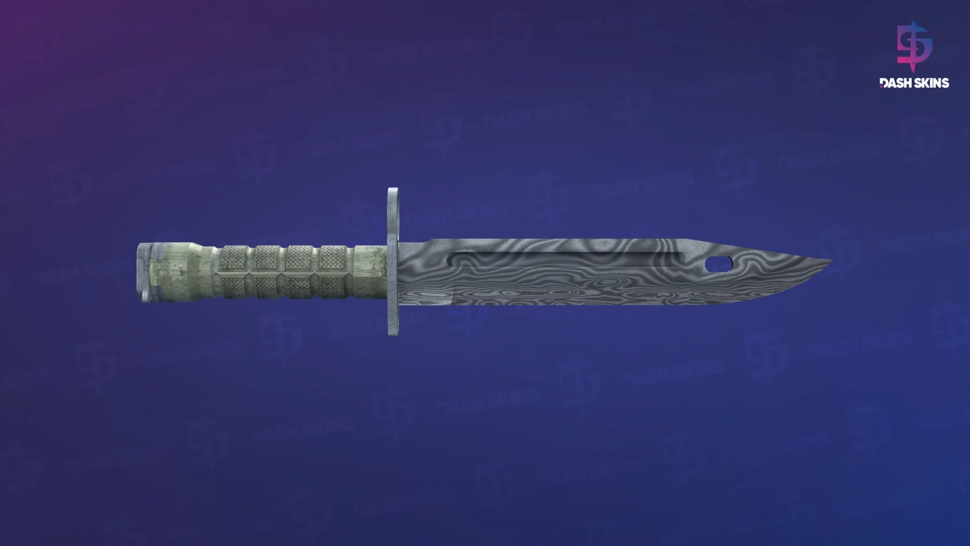 ★ Bayonet | Damascus Steel (Well-Worn) Screenshot Playside