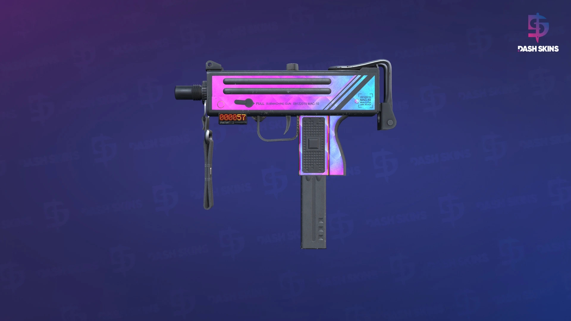 StatTrak™ MAC-10 | Disco Tech (Well-Worn) Screenshot Playside