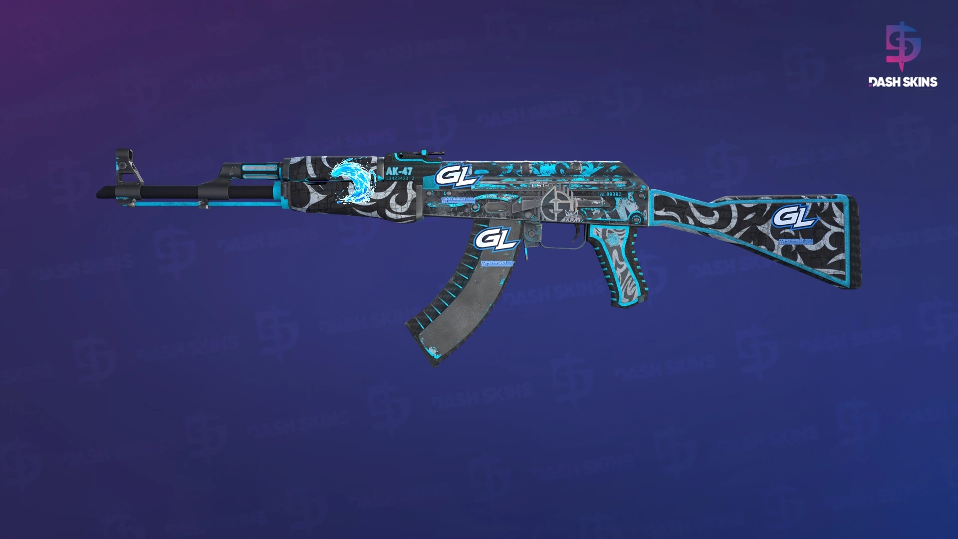 AK-47 | Frontside Misty (Battle-Scarred) Screenshot Playside