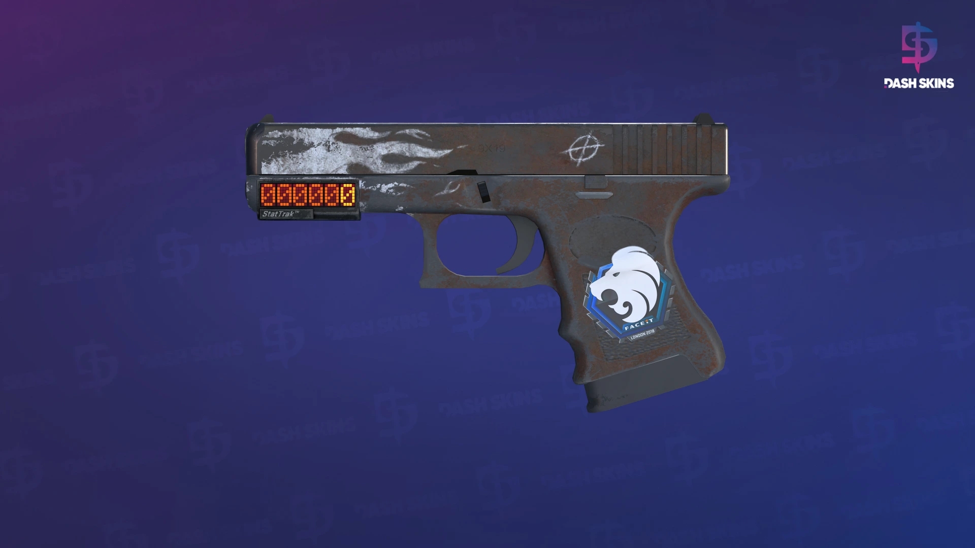 StatTrak™ Glock-18 | Oxide Blaze (Battle-Scarred) Screenshot Playside