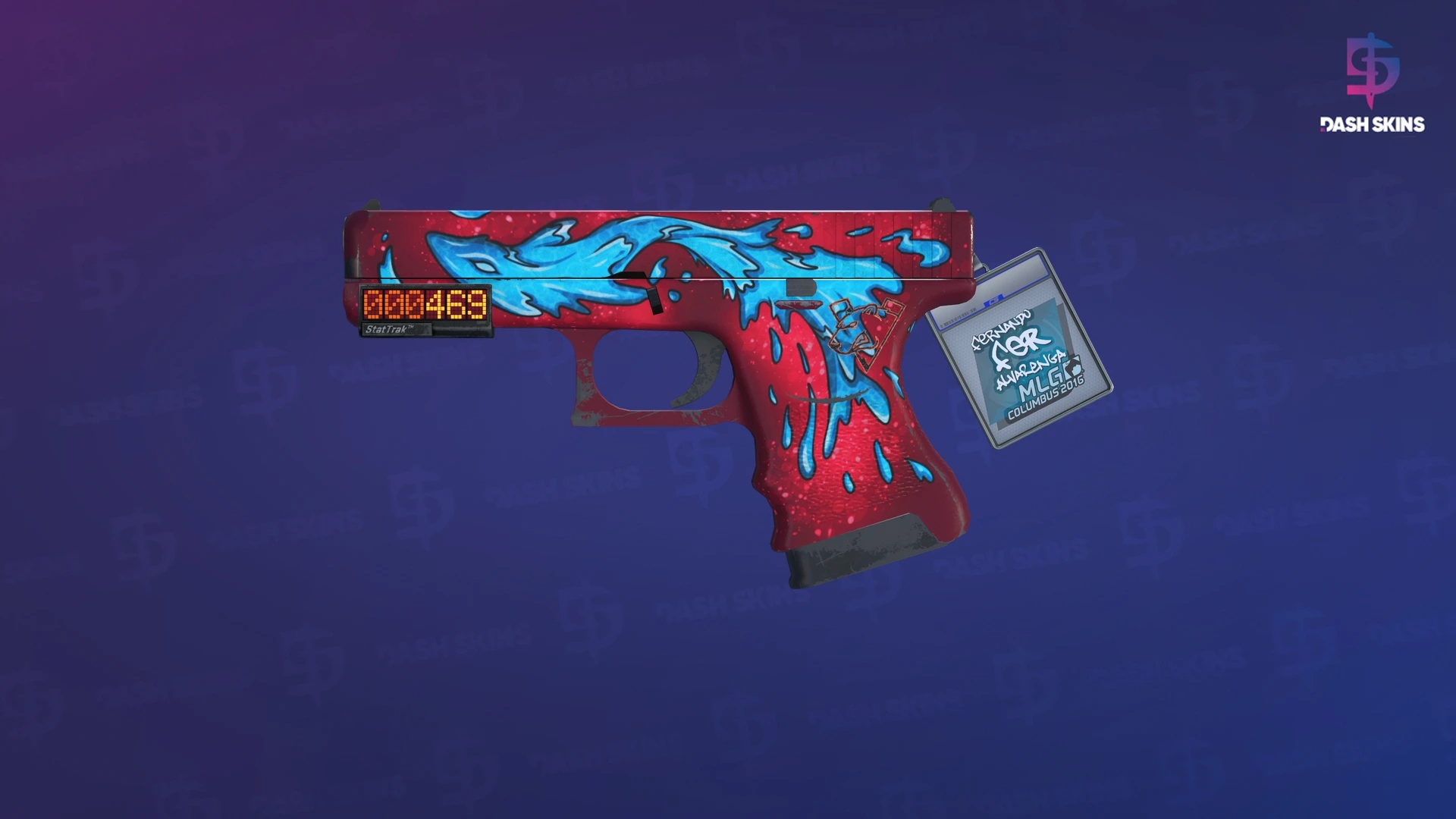 StatTrak™ Glock-18 | Water Elemental (Field-Tested) Screenshot Playside