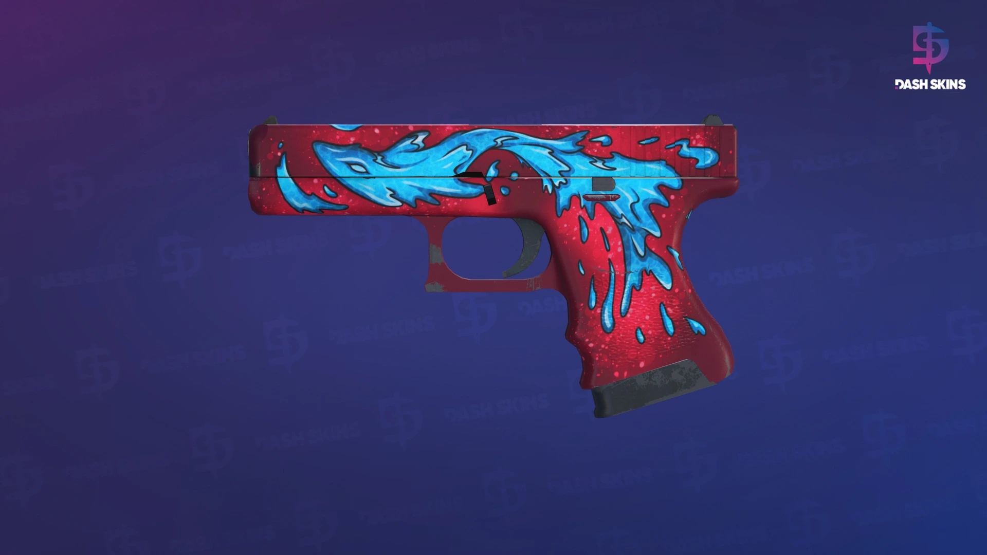Glock-18 | Water Elemental (Minimal Wear) Screenshot Playside