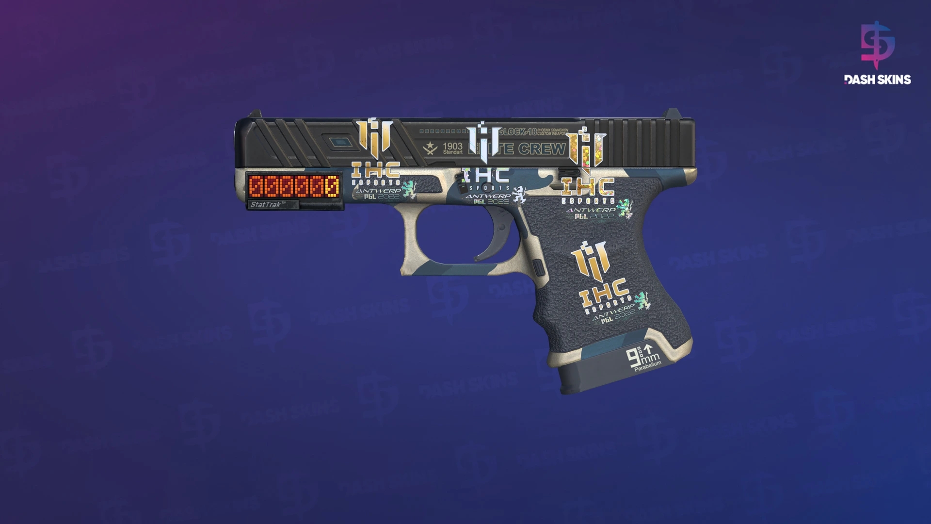StatTrak™ Glock-18 | Winterized (Minimal Wear) Screenshot Playside