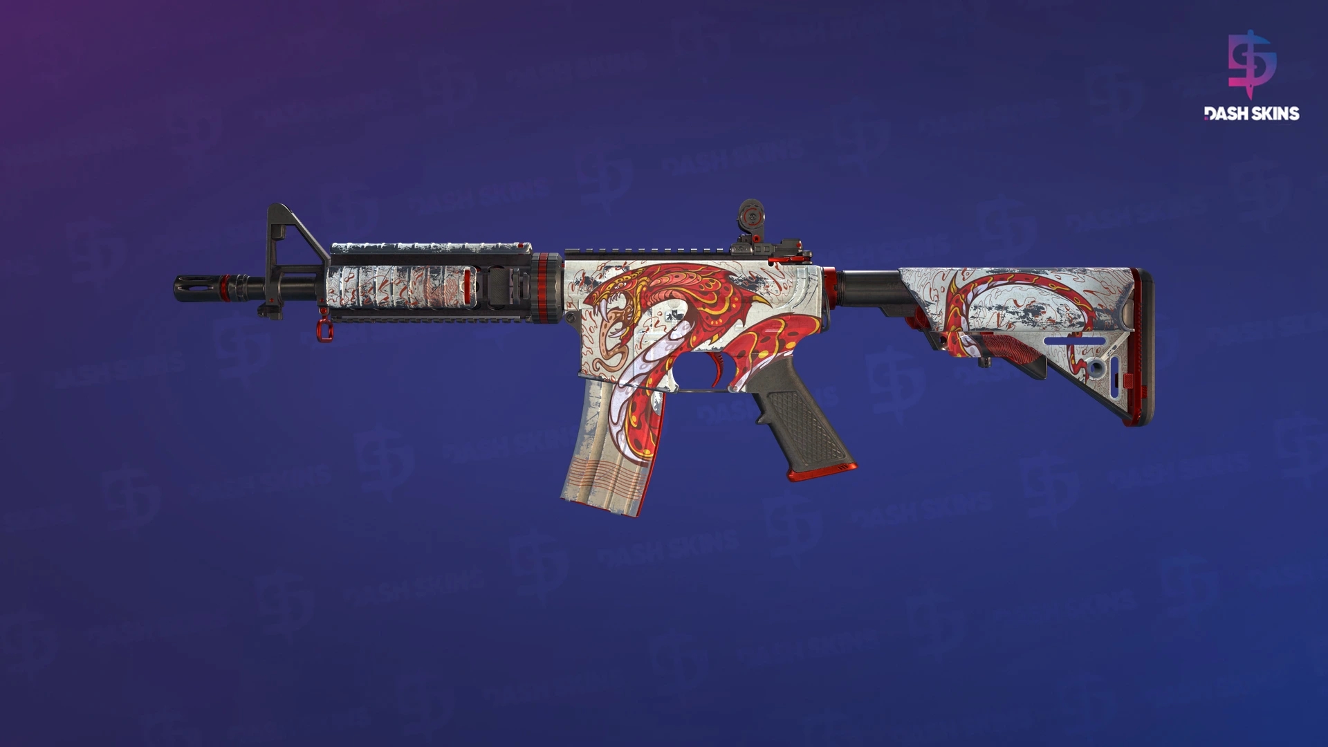 M4A4 | Falak (Well-Worn) Screenshot Playside