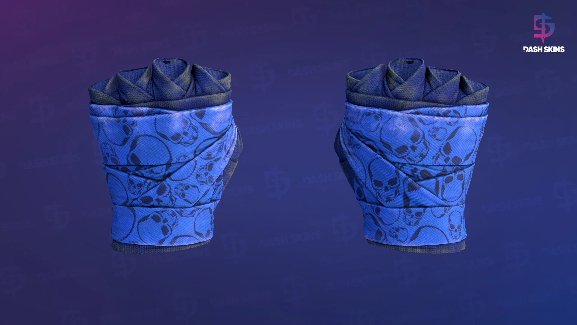 ★ Hand Wraps | Cobalt Skulls (Battle-Scarred) Screenshot Playside
