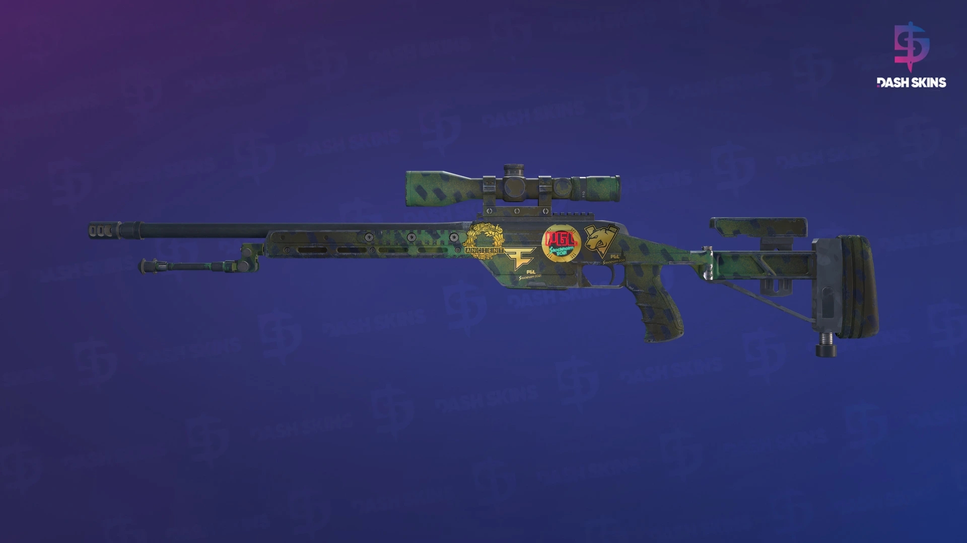 Souvenir SSG 08 | Jungle Dashed (Field-Tested) Screenshot Playside