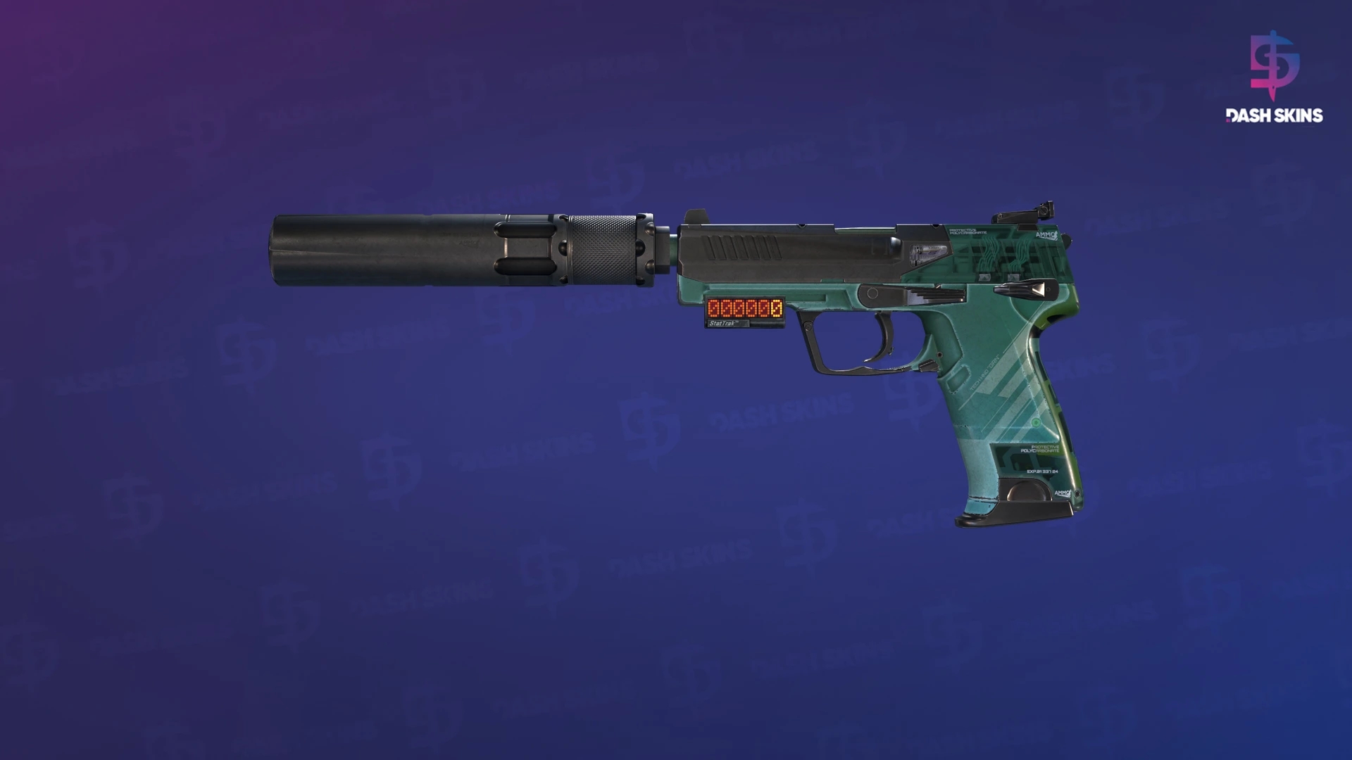 StatTrak™ USP-S | PC-GRN (Well-Worn) Screenshot Playside